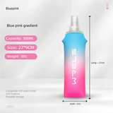 Botella de agua plegable para deportes al aire libre: portátil, apta para uso alimentario, a prueba de fugas para correr, hacer senderismo y andar en bicicleta