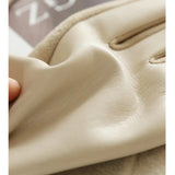 Fashionable Women’s Wrist-Length Gloves – Premium Synthetic Leather & Spandex