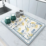 Super Absorbent Kitchen Drying Mat | Non-Slip Quick-Dry Drain Pad
