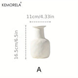 Nordic Hollow Ceramic Vase – Modern Donut-Shaped Decor for Elegant Spaces