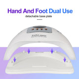 180W UV LED Nail Lamp – Fast Curing Nail Dryer for Salon & Home Use with Timer Settings