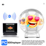 12CM Mini 3D Hologram Fan Display Light for Advertising and Events