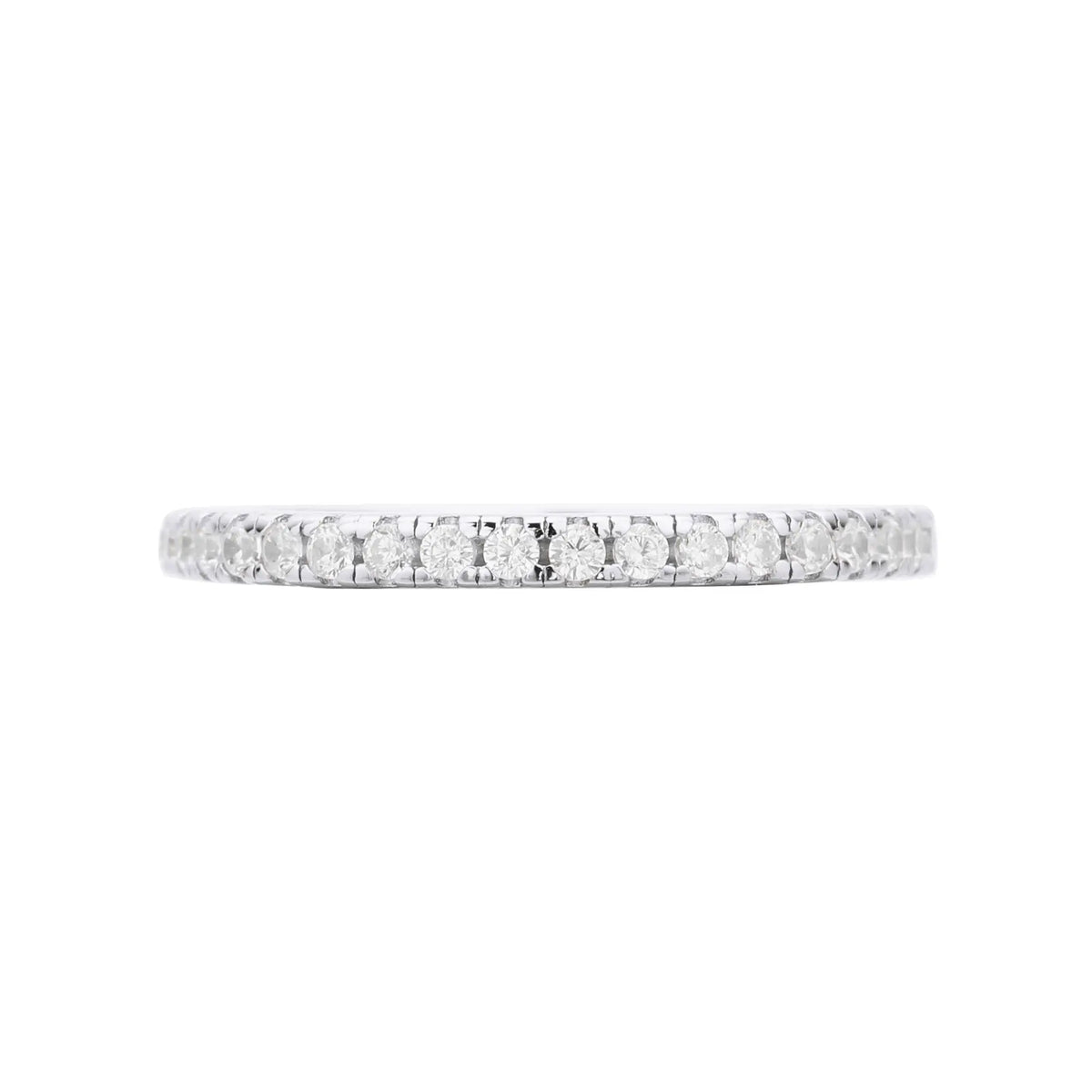 Rose Gold Eternity Ring – 925 Sterling Silver Stackable Band