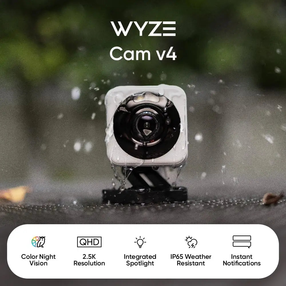 Cámara de seguridad inteligente para el hogar con Wi-Fi HD 2K, detección de movimiento y visión nocturna en color