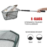 Red de pesca telescópica duradera: aleación de aluminio, malla plegable, extensible