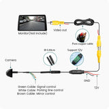 High-Definition Wide-Angle Car Reverse Camera with Night Vision & Waterproof Design