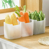 Cajas de almacenamiento para refrigeradores: contenedores para verduras que mantienen los alimentos frescos para una cocina organizada 