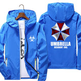 Men's Umbrella Corp Windbreaker – Reflective Pilot Jacket with Hood