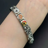 Customizable Stainless Steel Charm Bracelet for Men and Women – Personalized Fashion Jewelry