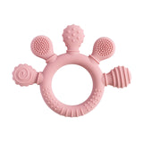 Silicone Baby Teething Ring – Food-Grade, BPA-Free Sensory Toy for Infants & Toddlers