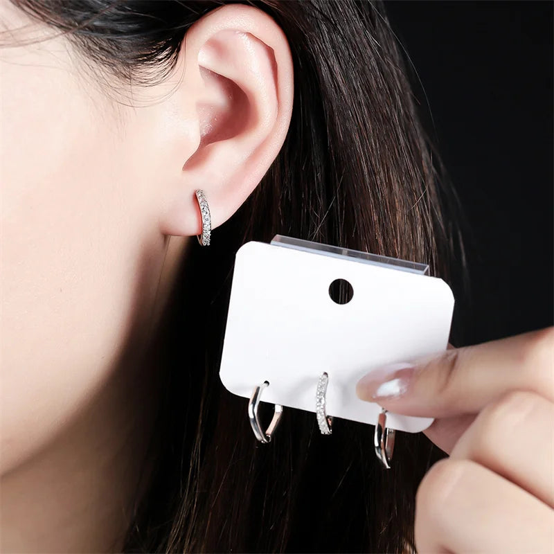 Oversized Punk Style Geometric Hoop Earrings for Women