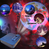 Portable LED Projection Lamp – Battery-Powered Light for Photos & Room Decor
