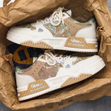 Men’s Canvas Sneakers – Casual Lace-Up Shoes for Spring & Autumn Walking or Running