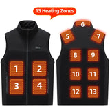 USB Rechargeable Heated Vest for Men & Women - Fleece-Lined Winter Heating Vest