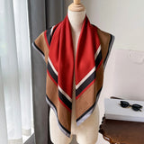 Geometric Pattern Polyester Scarf for Women – Stylish and Versatile Accessory
