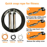 Adjustable Weighted Boxing Jump Rope for Full Body Strength Training