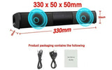 Powerful Bluetooth Soundbar with Subwoofer – Wireless TV Speaker, FM Radio, 3D Surround Sound