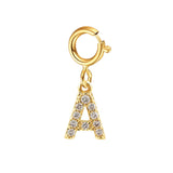 Custom Gold Initial Letter Bracelet for Women - Personalized Name Cuban Chain