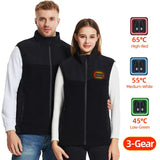 USB Rechargeable Heated Vest for Men & Women - Fleece-Lined Winter Heating Vest