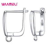 Sterling Silver Hoop Earrings with Cubic Zirconia – Elegant Jewelry for Women