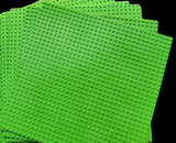 32x32 Green Building Base Plate - Large DIY Construction Board for Lego-Compatible Blocks