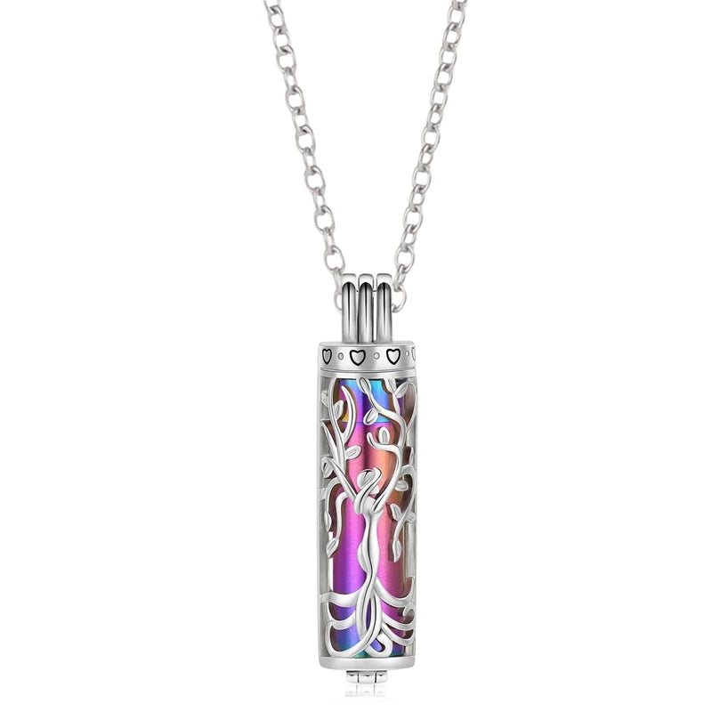 Tree of Life Cremation Necklace - Memorial Jewelry for Ashes (Alloy Pendant Urn)
