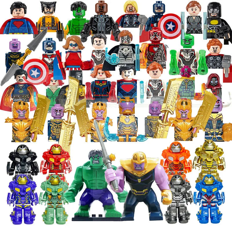 Marvel Superhero Mini Building Figures – 42-Piece Collectible Block Set