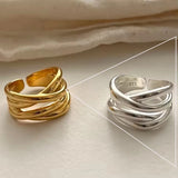 Adjustable Vintage Chain Ring – 925 Sterling Silver Open Ring for Women & Men