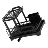 Escurridor de platos de 2 niveles | Organizador de encimera de cocina con escurridor 
