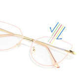 Cat Eye Flip on Sunglasses Women Anti Blue Light Glasses Frames Polarized Magnetic Clip Ladies Fashion Computer Eyeglasses 7002