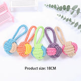 Cotton Rope Dog Chew Toy – Natural Dental Ball for Puppies & Small Dogs
