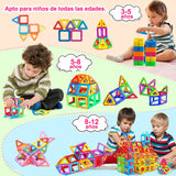 Magnetic Building Blocks Set - Big & Mini Size STEM Toys for Kids Ages 4-12