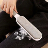 Double-Sided Pet Hair Remover - Electrostatic Lint Brush for Furniture & Clothing