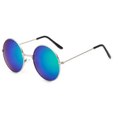 FOENIXSONG Fashion Pilot Round Gradient Mirror Sunglasses for Men & Women