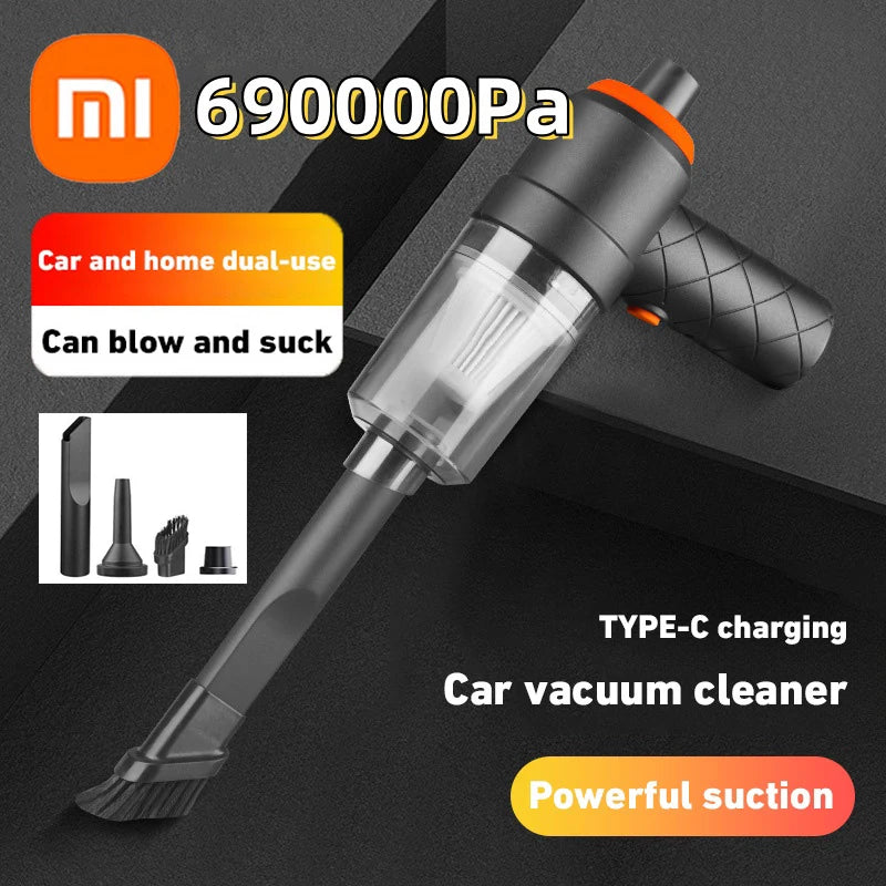 690000Pa Cordless Car Vacuum Cleaner - High-Power Handheld Vacuum for Car & Home