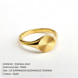 Bold Geometric Stainless Steel Ring – Punk-Inspired Statement Jewelry