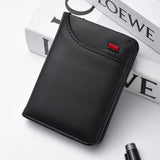 Ultra-Thin PU Leather Card Wallet for Men – Slim Minimalist Credit Card Holder