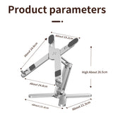 Foldable Aluminum Laptop Stand with 360° Rotation