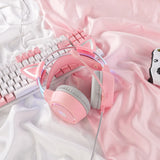 ONIKUMA X15 Pro Gaming Headset with RGB Cat Ears - 50mm Drivers & Noise Isolation