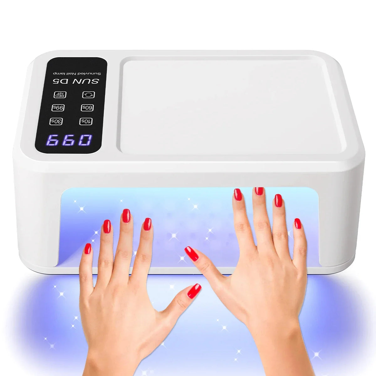 LED Nail Dryer Lamp for Quick Gel Curing & Painless Drying – 480W, Smart Infrared Sensor, 140 LED Beads
