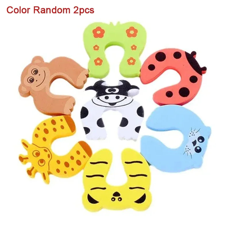 Baby Safety Door Stoppers - Anti-Pinch Finger Protectors for Furniture & Cabinets