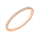 Elegant 18K Gold-Plated Stackable Eternity Ring Set – Minimalist & Timeless Jewelry