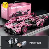RC Building Block Car Kit – DIY Remote Control Toy with Motors & Battery for Teens and Adults