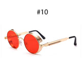 Vintage Steampunk Round Sunglasses – UV Protection & Retro Fashion