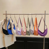 Women’s Half Moon Crossbody Bag – Adjustable Nylon Waist Pack for Travel & Everyday Use