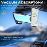 Soporte magnético para teléfono con adsorción al vacío para automóvil: rotación de 360°, agarre magnético fuerte, compatibilidad universal