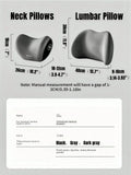Memory Foam Car Seat Cushion – Neck, Lumbar & Back Support Pillow for Driving Comfort