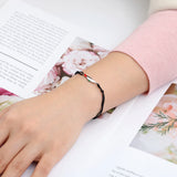 Trendy Stainless Steel Peace Symbol Bracelet – Unisex Chain & Link Bracelet in Silver, Gold, and Black