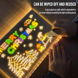 LED Light-Up Drawing Board - USB-Powered Electronic Sketch Pad with 7 Color Pens