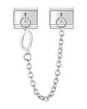 Pulsera unisex de acero inoxidable con dijes de animales: pulsera clásica y moderna con cierre de anilla de resorte